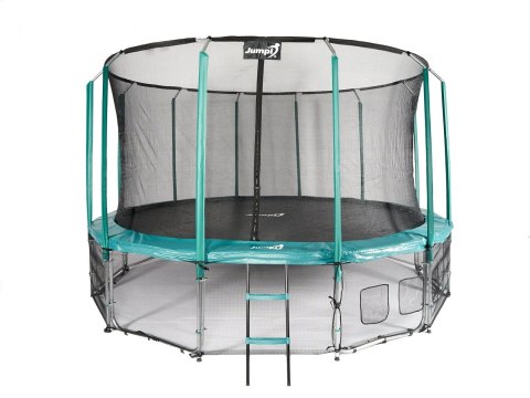 Trampolina Ogrodowa Jumpi 487cm/16FT Maxy Comfort Zielona Z Wewnętrzną Siatką Trampolina Ogrodowa Jumpi 487cm/16FT Maxy Comfort Zielona Z Wewnętrzną Siatką