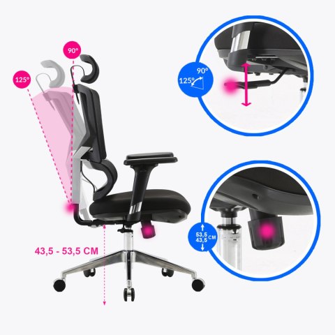 Fotel ergonomiczny ANGEL biurowy obrotowy Dakota 2.0 Fotel ergonomiczny ANGEL biurowy obrotowy Dakota 2.0