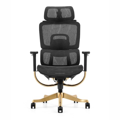 Fotel ergonomiczny ANGEL biurowy obrotowy Glamour Gold Fotel ergonomiczny ANGEL biurowy obrotowy Glamour Gold