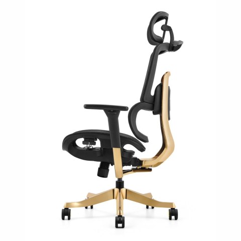 Fotel ergonomiczny ANGEL biurowy obrotowy Glamour Gold Fotel ergonomiczny ANGEL biurowy obrotowy Glamour Gold
