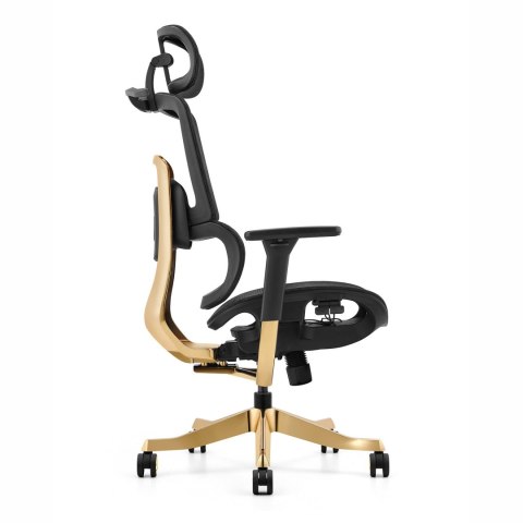 Fotel ergonomiczny ANGEL biurowy obrotowy Glamour Gold Fotel ergonomiczny ANGEL biurowy obrotowy Glamour Gold