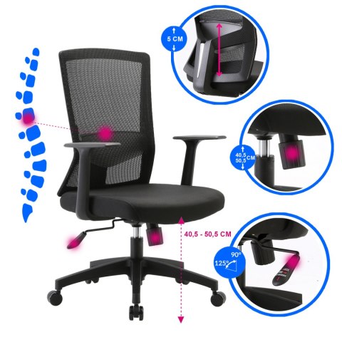 Fotel ergonomiczny ANGEL biurowy obrotowy JuliO Fotel ergonomiczny ANGEL biurowy obrotowy JuliO