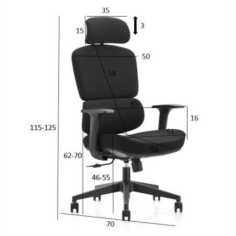 Fotel ergonomiczny ANGEL biurowy obrotowy Regulo Fotel ergonomiczny ANGEL biurowy obrotowy Regulo