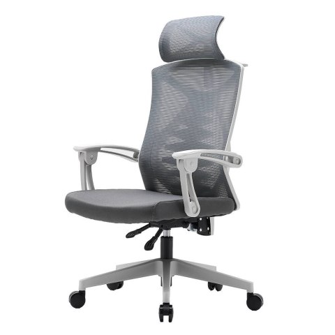 Fotel ergonomiczny ANGEL biurowy obrotowy Spino szary Fotel ergonomiczny ANGEL biurowy obrotowy Spino szary