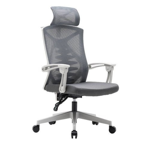 Fotel ergonomiczny ANGEL biurowy obrotowy Spino szary Fotel ergonomiczny ANGEL biurowy obrotowy Spino szary