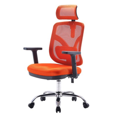 Fotel ergonomiczny ANGEL biurowy obrotowy jOkasta Pomarańczowa Fotel ergonomiczny ANGEL biurowy obrotowy jOkasta Pomarańczowa