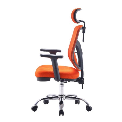 Fotel ergonomiczny ANGEL biurowy obrotowy jOkasta Pomarańczowa Fotel ergonomiczny ANGEL biurowy obrotowy jOkasta Pomarańczowa