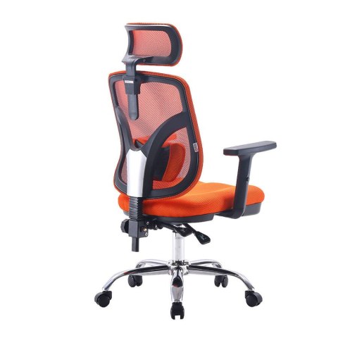 Fotel ergonomiczny ANGEL biurowy obrotowy jOkasta Pomarańczowa Fotel ergonomiczny ANGEL biurowy obrotowy jOkasta Pomarańczowa