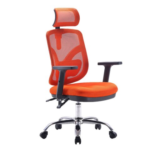 Fotel ergonomiczny ANGEL biurowy obrotowy jOkasta Pomarańczowa Fotel ergonomiczny ANGEL biurowy obrotowy jOkasta Pomarańczowa