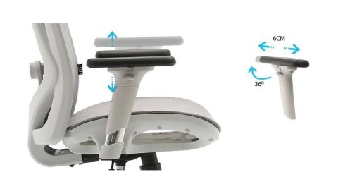 Fotel ergonomiczny ANGEL biurowy obrotowy kalistO szary Fotel ergonomiczny ANGEL biurowy obrotowy kalistO szary