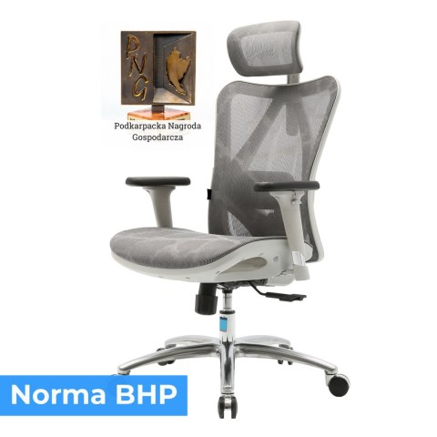 Fotel ergonomiczny ANGEL biurowy obrotowy kalistO szary Fotel ergonomiczny ANGEL biurowy obrotowy kalistO szary