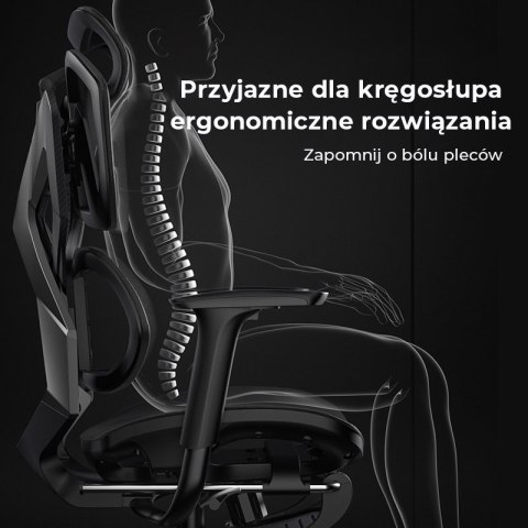 Fotel ergonomiczny gamingowy Angel Furia Grey Fotel ergonomiczny gamingowy Angel Furia Grey