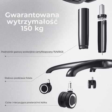 Fotel ergonomiczny gamingowy Angel Furia Grey Fotel ergonomiczny gamingowy Angel Furia Grey