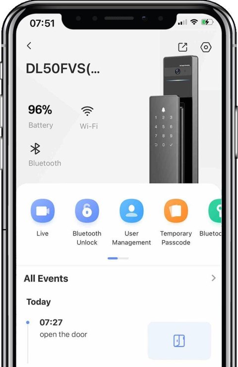 Inteligentny zamek rozpoznający twarz Ezviz DL50FVS Inteligentny zamek rozpoznający twarz Ezviz DL50FVS