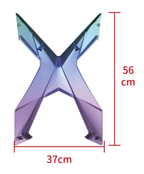 Tylna osłona "X" Angel XDekor Różowo Niebieski Tylna osłona "X" Angel XDekor Różowo Niebieski