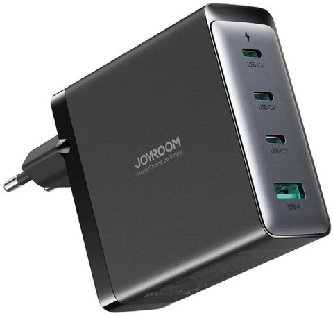 Ładowarka sieciowa Joyroom GaN Ultra JR-TCG05EU 140W PD 3.0 QC 3.0 3x USB-C 1x USB-A czarna + kabel Ładowarka sieciowa Joyroom GaN Ultra JR-TCG05EU 140W PD 3.0 QC 3.0 3x USB-C 1x USB-A czarna + kabel