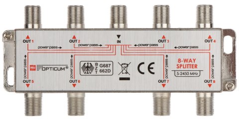 ROZGAŁĘŹNIK RI-8/1F-SAT-OPTI OPTICUM ROZGAŁĘŹNIK RI-8/1F-SAT-OPTI OPTICUM