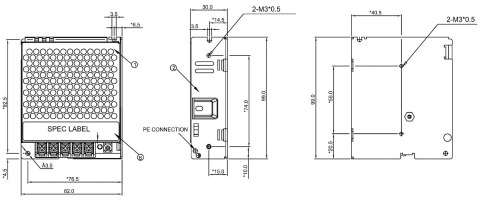 ZASILACZ IMPULSOWY PMT-24V50W2BA Delta Electronics ZASILACZ IMPULSOWY PMT-24V50W2BA Delta Electronics