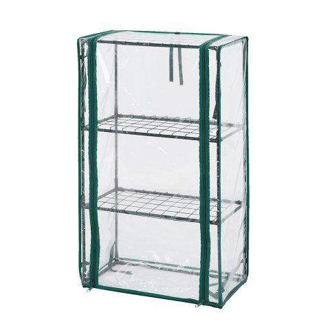 Szklarnia 46 x 24 x 80 cm, folia PVC, metalowa konstrukcja Szklarnia 46 x 24 x 80 cm, folia PVC, metalowa konstrukcja