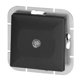 Łącznik schodowy p/t z podświeleniem Pearl, 10A, 250V, WP-5P/S, czarny
