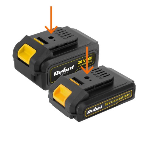 Ładowarka akumulatora 20V 2A/4A Rebel Tools Ładowarka akumulatora 20V 2A/4A Rebel Tools