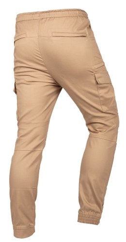 Spodnie robocze OUTDOOR, typu jogger, beżowe, rozmiar XS