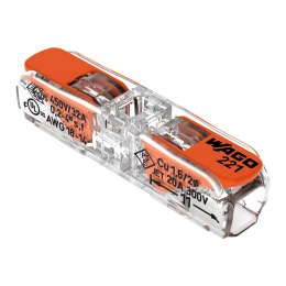 Złączka Wago 1-torowa przelotowa, 221-2411, od 0,2-4mm?, 10 szt