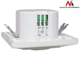 Czujnik ruchu Maclean, mikrofalowy do puszki, zasięg 5m-15m, 1200W, MCE132