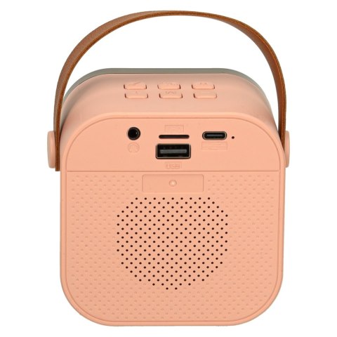 Zestaw do karaoke głośnik Bluetooth mikrofon USB LED różowy Zestaw do karaoke głośnik Bluetooth mikrofon USB LED różowy