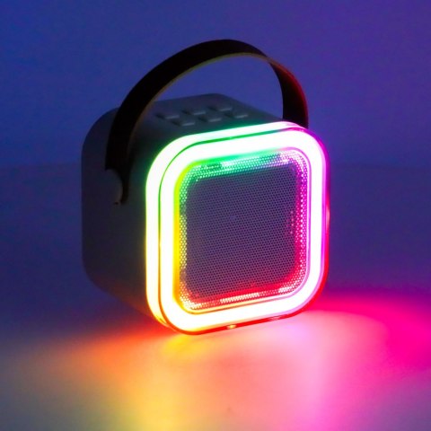 Zestaw do karaoke głośnik Bluetooth mikrofon USB LED różowy Zestaw do karaoke głośnik Bluetooth mikrofon USB LED różowy