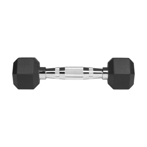 Hantle żeliwne gumowane HEX 2x1 kg REBEL ACTIVE Hantle żeliwne gumowane HEX 2x1 kg REBEL ACTIVE
