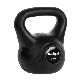 Kettlebell bitumiczny 4 kg REBEL ACTIVE