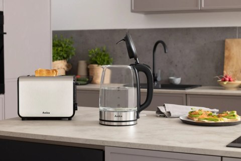 CZAJNIK AMICA SZKLANY KD 2050G INOX CZAJNIK AMICA SZKLANY KD 2050G INOX