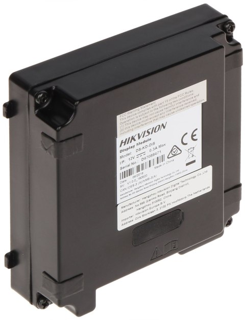 MODUŁ WYŚWIETLACZA DS-KD-DIS Hikvision MODUŁ WYŚWIETLACZA DS-KD-DIS Hikvision