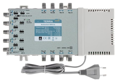 MULTISWITCH MR-912L 9 WEJŚĆ / 12 WYJŚĆ TERRA