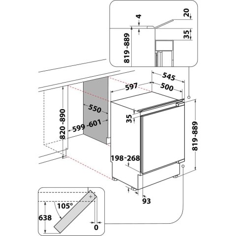 Zamrażarka do zabudowy WHIRLPOOL WBUFZ011 Zamrażarka do zabudowy WHIRLPOOL WBUFZ011
