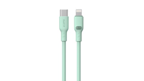 Kabel Havit Typ C-Lightning CB6281 1.0m (zielony) Kabel Havit Typ C-Lightning CB6281 1.0m (zielony)