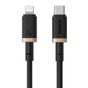 Kabel Baseus Dura Typ C 20W 1m (czarno-złoty)