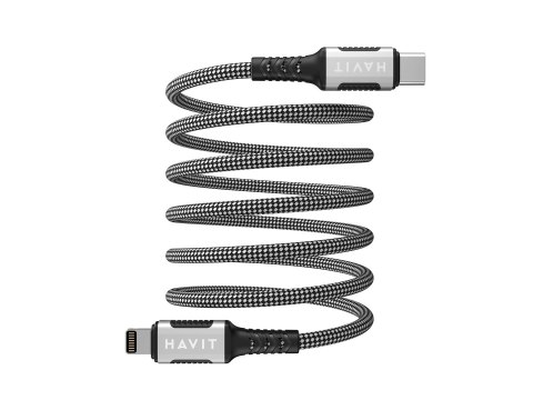 Kabel magnetyczny Havit Typ C-Lightning (czarny) Kabel magnetyczny Havit Typ C-Lightning (czarny)