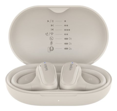 BELKIN SŁUCHAWKI BT Z OTWARTYM UCHEM CLEARFIT, KREMOWE BELKIN SŁUCHAWKI BT Z OTWARTYM UCHEM CLEARFIT, KREMOWE
