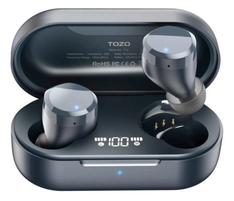 Słuchawki TWS TOZO T12S Black Słuchawki TWS TOZO T12S Black