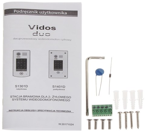 WIDEODOMOFON S1401D VIDOS WIDEODOMOFON S1401D VIDOS