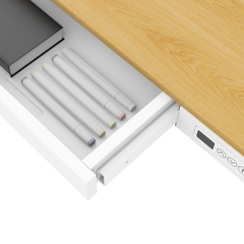 Biurko TUCKANO z regulacją wysokości ET119W-C Biały/dąb Biurko TUCKANO z regulacją wysokości ET119W-C Biały/dąb