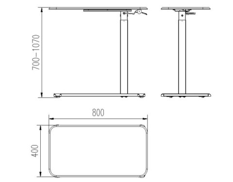 Biurko/Stolik z regulowaną wys. LAPTOP DESK biały Biurko/Stolik z regulowaną wys. LAPTOP DESK biały
