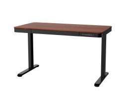 Zestaw Biurko TUCKANO czarny/orzech + Fotel ergonomiczny GEMBIRD czarny
