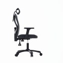 Zestaw Biurko TUCKANO czarny/orzech + Fotel ergonomiczny GEMBIRD czarny