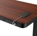 Zestaw Biurko TUCKANO czarny/orzech + Fotel ergonomiczny GEMBIRD czarny