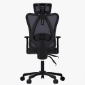 Zestaw Biurko TUCKANO czarny/orzech + Fotel ergonomiczny GEMBIRD czarny