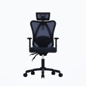 Zestaw Biurko TUCKANO czarny/orzech + Fotel ergonomiczny GEMBIRD czarny
