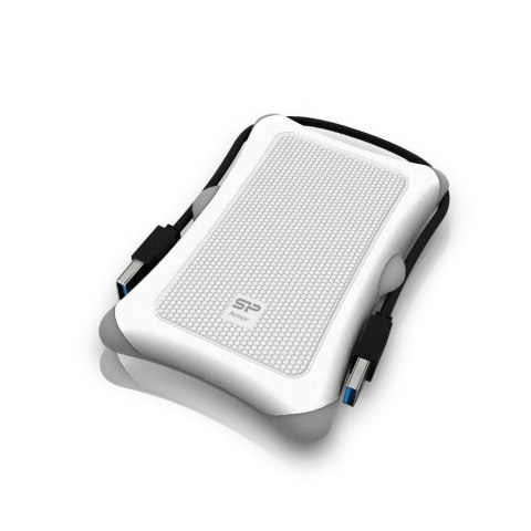 Dysk zewnętrzny HDD Silicon Power Armor A30 (1TB; 2.5"; USB 3.2; 5400 obr/min; White; SP010TBPHDA30S3W) Dysk zewnętrzny HDD Silicon Power Armor A30 (1TB; 2.5"; USB 3.2; 5400 obr/min; White; SP010TBPHDA30S3W)